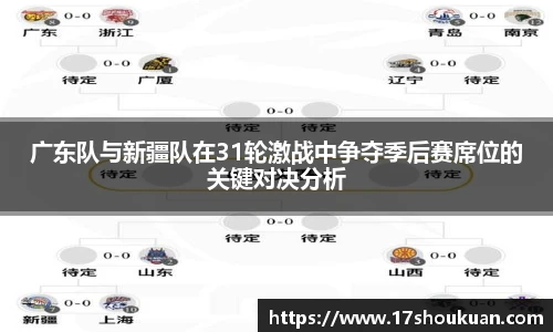 广东队与新疆队在31轮激战中争夺季后赛席位的关键对决分析